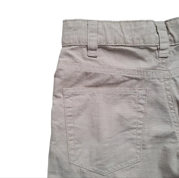 Tan Boys Pull On Woven Flat Front Shorts at Knee - Cat & Jack Adjustable Waist - Picture 6 of 11